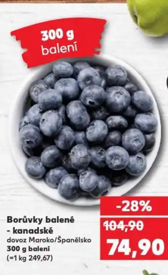 Kaufland Borůvky balené - kanadské nabídka
