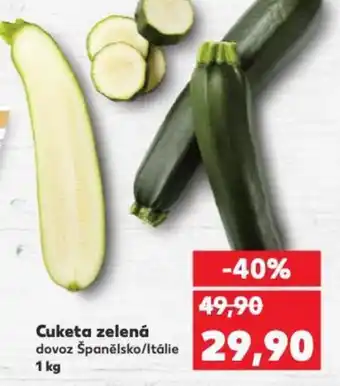 Kaufland Cuketa zelená nabídka