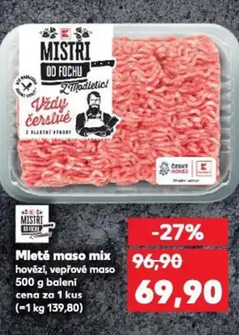 Kaufland Mleté maso mix nabídka