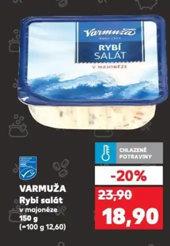 Kaufland VARMUŽA Rybí salát nabídka