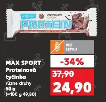 Kaufland MAX SPORT Proteinová tyčinka nabídka