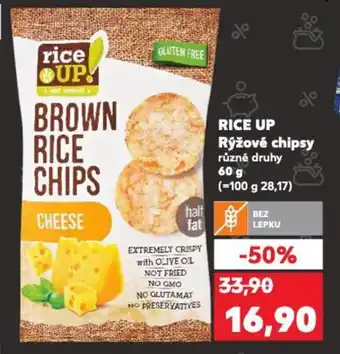 Kaufland RICE UP Rýžové chipsy nabídka