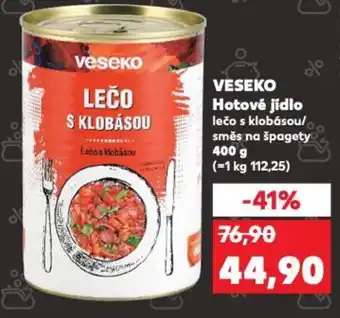 Kaufland VESEKO Hotové jídlo nabídka