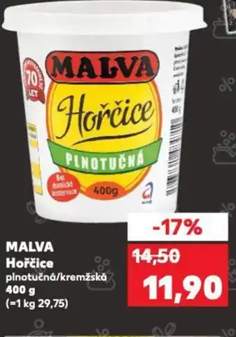 Kaufland MALVA Horčice nabídka