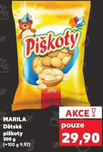 Kaufland MARILA Dětské piškoty 300 g nabídka