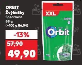 Kaufland ORBIT Žvýkačky nabídka