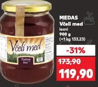 Kaufland MEDAS Včelí med nabídka