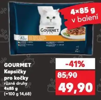 Kaufland GOURMET Kapsičky pro kočky nabídka