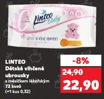 Kaufland LINTEO Dětské vlhčené ubrousky nabídka