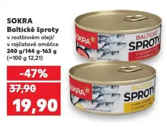Kaufland SOKRA Baltické šproty nabídka