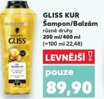 Kaufland GLISS KUR Šampon/Balzám nabídka