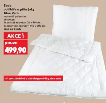 Kaufland Sada polštáře a přikrývky Aloe Vera nabídka