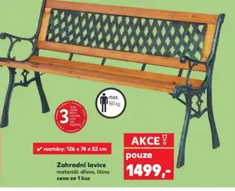 Kaufland Zahradní lavice nabídka