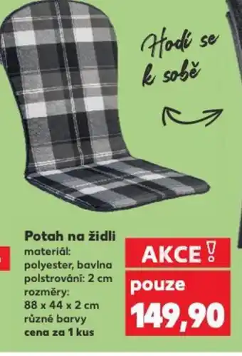 Kaufland Potah na židli nabídka