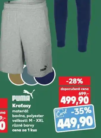 Kaufland PUMA Kraťasy nabídka