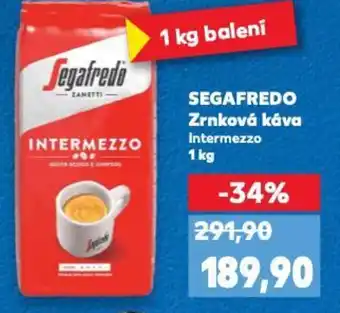 Kaufland SEGAFREDO Zrnková káva nabídka