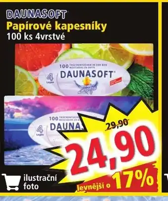 Norma DAUNASOFT Papírové kapesníky nabídka