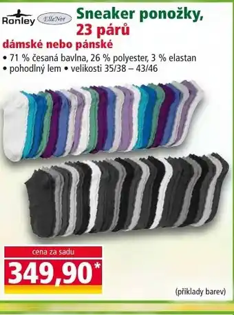 Norma Sneaker ponožky, 23 párů nabídka