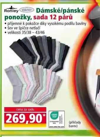 Norma Dámské/pánské ponožky, sada 12 párů nabídka