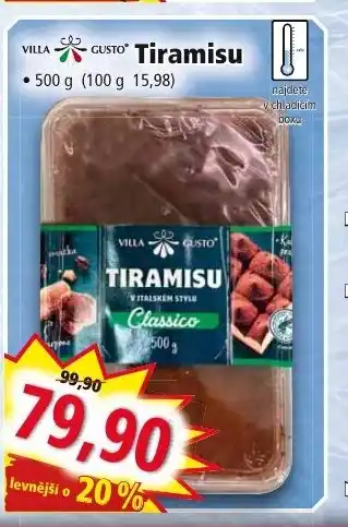 Norma Tiramisu nabídka