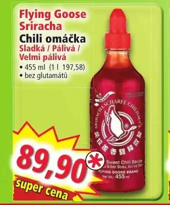 Norma Flying Goose Sriracha Chili omáčka nabídka