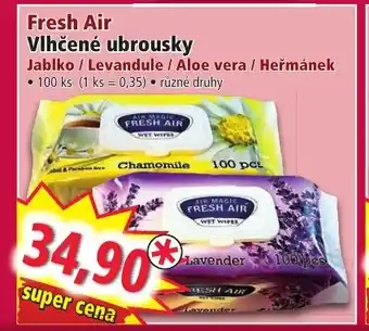 Norma Fresh Air Vlhčené ubrousky nabídka