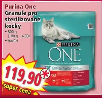 Norma Purina One Granule pro sterilizované kocky nabídka