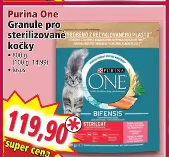 Norma Purina One Granule pro sterilizované kočky nabídka