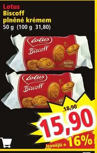 Norma Lotus Biscoff plněné krémem nabídka