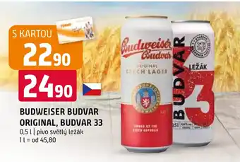 Terno BUDWEISER BUDVAR ORIGINAL, BUDVAR 33 nabídka