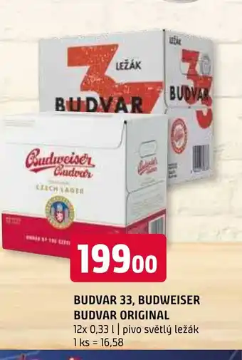 Terno BUDVAR 33, BUDWEISER BUDVAR ORIGINAL nabídka