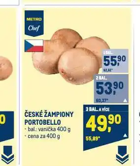 Makro Žampiony portobello nabídka