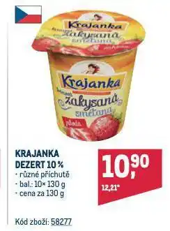 Makro Krajanka dezert nabídka