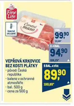 Makro Vepřová krkovice bez kosti nabídka