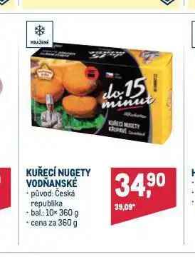 Makro Kuřecí nugety vodňanské nabídka