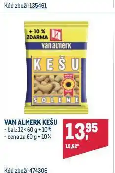 Makro Van almerk kešu nabídka