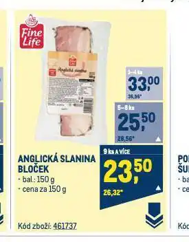 Makro Anglická slanina nabídka