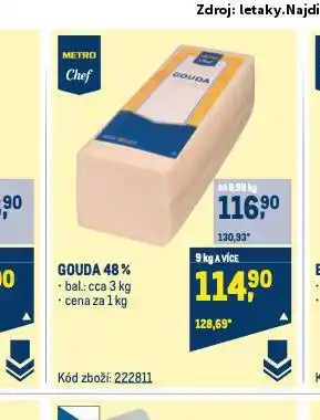 Makro Gouda 48% nabídka