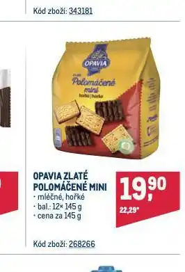 Makro Opavia zlaté polomáčené nabídka