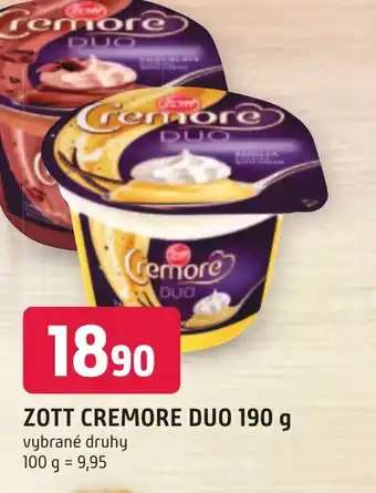 Trefa ZOTT CREMORE DUO 190 g nabídka