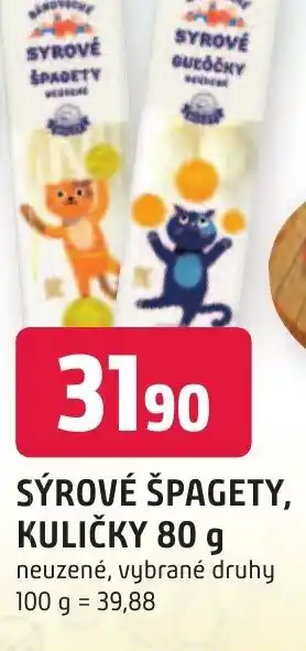 Trefa SÝROVÉ ŠPAGETY, KULIČKY 80 g nabídka