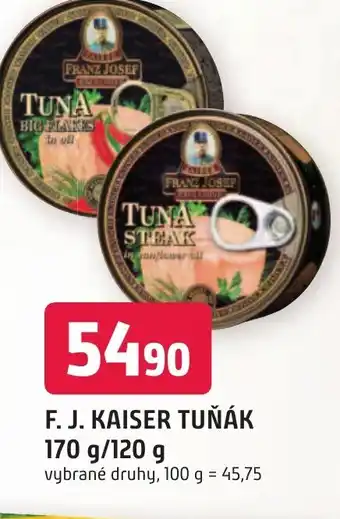Trefa F. J. KAISER TUŇÁK 170 g/120 g nabídka