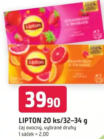 Trefa LIPTON 20 ks/32-34 g nabídka