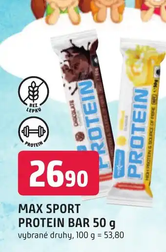 Trefa MAX SPORT PROTEIN BAR 50 g nabídka