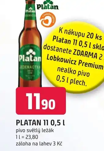 Trefa PLATAN 11 0,5 l nabídka