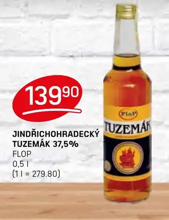 Flop JINDŘICHOHRADECKÝ TUZEMÁK 37,5% 0.5L nabídka