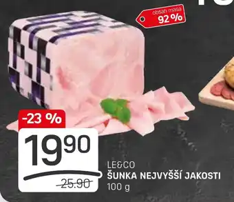 Flop LE&CO ŠUNKA NEJVYŠŠÍ JAKOSTI nabídka