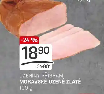UZENINY PŘÍBRAM MORAVSKÉ UZENÉ ZLATÉ