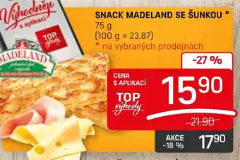 Flop SNACK MADELAND SE ŠUNKOU nabídka