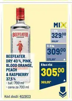 Makro Beefeater gin nabídka